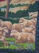 Vintage VELVET Tapestry SHEPHERD JESUS