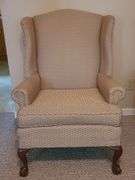Upholstered Wing Back Chair