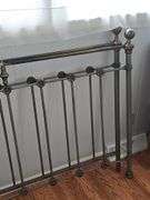 Metal Bed with Flower Detail