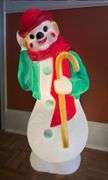 Snowman blowmold