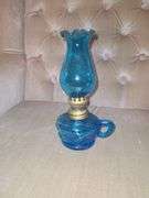 Blue oil lamp