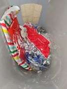 Christmas Trees & totes of Christmas items