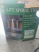 6ft spiral trees - outdoors