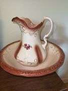 Vintage basin and pitcher set