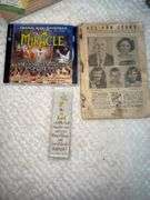 Vintage Wilton Columbia Plate, Vintage Hymn Book, Godinger Serving Tray, Scripture Picture Book & mo