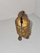 Heavy metal lion figure
