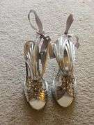 Purple prom dress & silver shoes