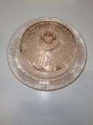 Pink Depression Glass - butter dish