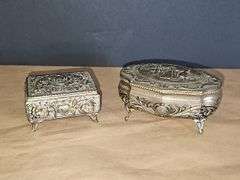 Small metal jewelry boxes