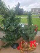 Totes of Christmas decor