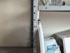 Metal shelves