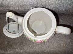 Floral Teapot & Floral painted vase