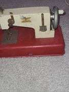 Vintage childs sewing machine & iron