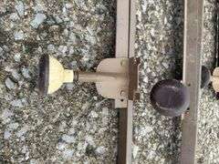 Adjustable metal bed rails/frame