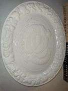 Glass serving trays.