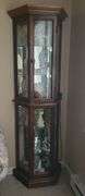 2 door light up Curio Cabinet