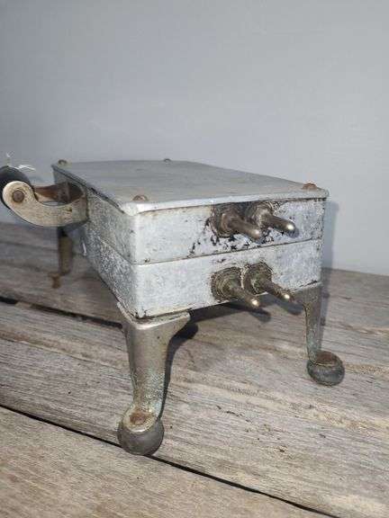 Small vintage waffle iron