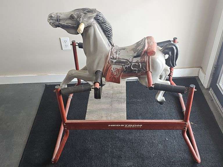 Vintage spring rocking horse