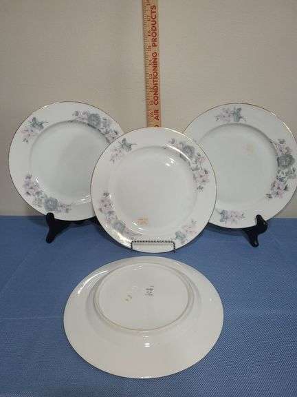 Vintage gold trim dinner plates