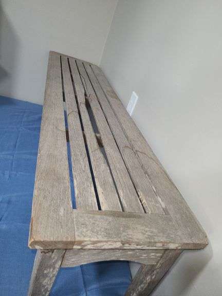 Wooden bench