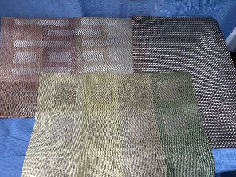 Plastic abstract placemats