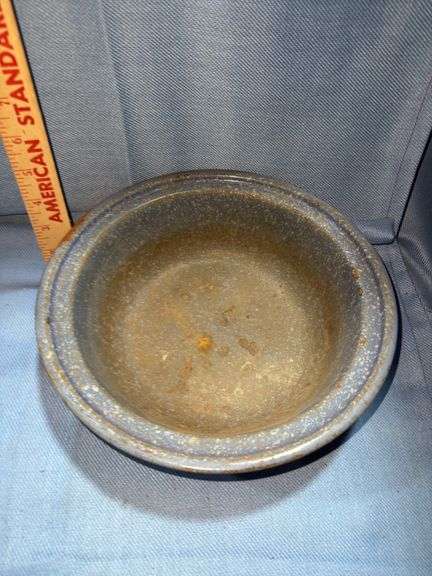 Vintage Blue Enamelware Bowl
