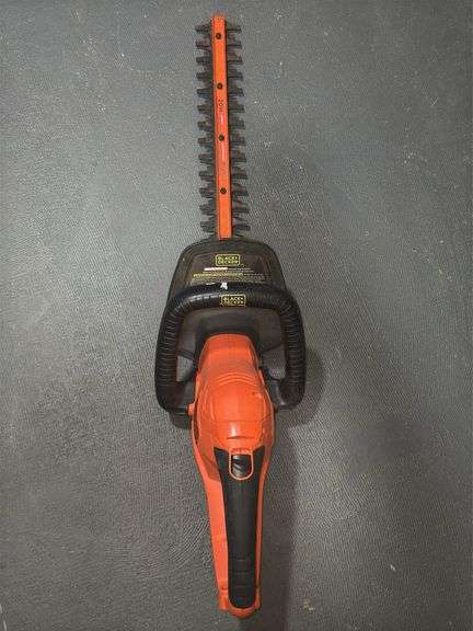 Electric Black and Decker hedge trimmer