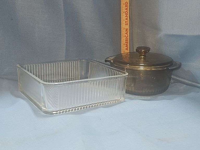 Anchor Hocking Casserole Dish with lid & glass square baking dish