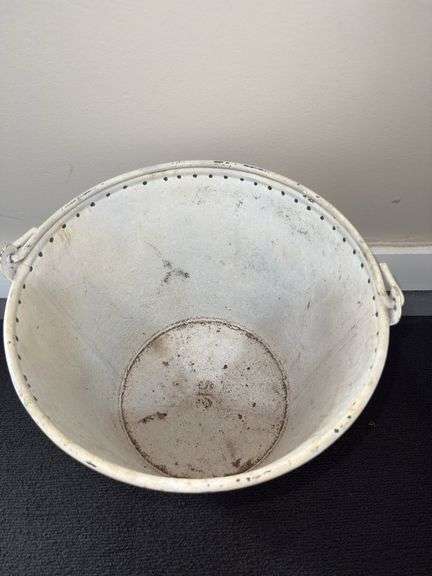 Hand Painted metal bucket