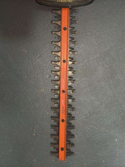 Electric Black and Decker hedge trimmer