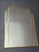 3 section mirror in gold frame