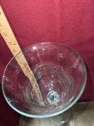 Clear glass candle holder