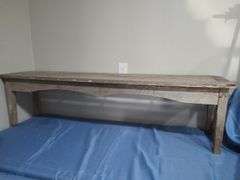 Wooden bench