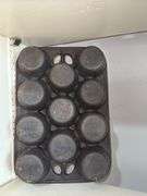 Cast iron muffin tin