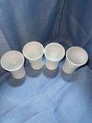 Vintage White Milk Glass Flower Bud Vases