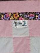 Child's quilt & vintage wooden hanger