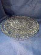 Vintage Clear Glass Serving Trays