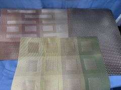 Plastic abstract placemats
