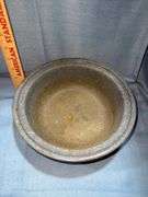 Vintage Blue Enamelware Bowl