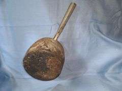 Antique cast iron pot or melting pot