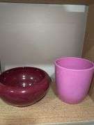 Ceramic flower pots and flower book
