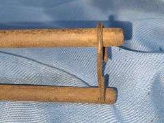 Camping Food Press Vintage Cast Metal Fireplace Waffle Cooking Iron