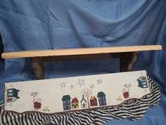 Wooden wall shelves