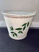 Hand Painted metal bucket