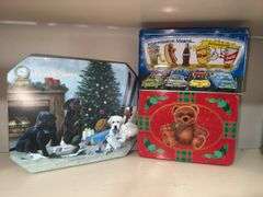 Collection of metal tins