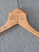 Child's quilt & vintage wooden hanger
