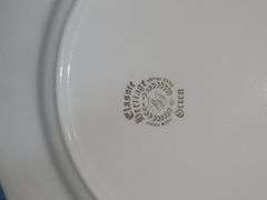 Vintage gold trim dinner plates