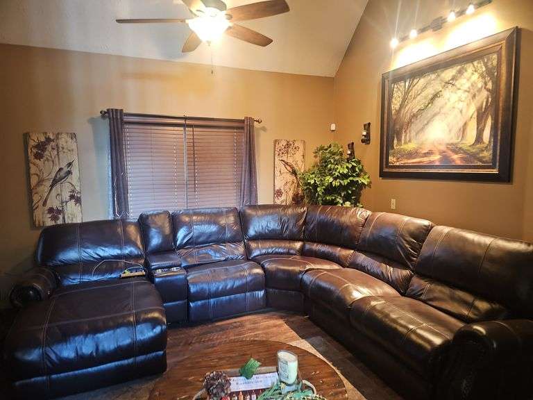 Leather Reclining Sofa & Lexol Leather Cleaner