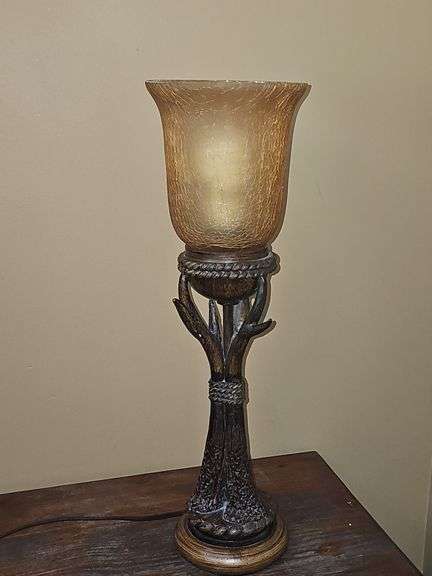 Rustic Antler Style Table Lamp