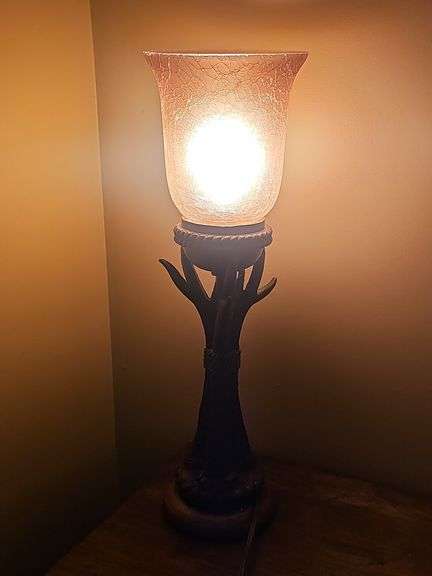 Rustic Antler Style Table Lamp
